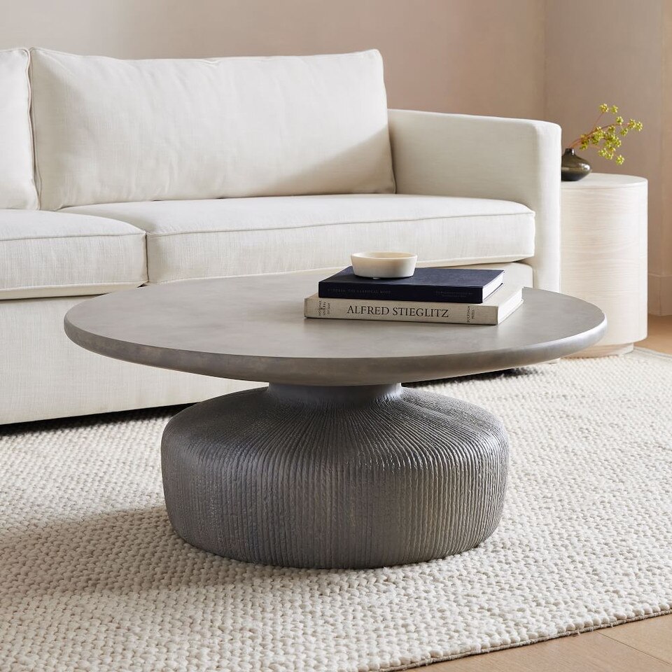 Tambor Indoor/Outdoor Round Coffee Table (76 cm) West Elm UK